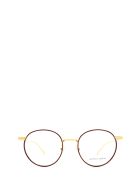 Bottega Veneta Bottega Veneta Bv1017o Burgundy & Gold Glasses Bottega Veneta Bottega Veneta Bv1017o Burgundy & Gold Glasses - Burgundy & Gold
