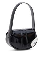 Forbitches High Frequency Laminate Handbag In Black Patent Leather Forbitches High Frequency Laminate Handbag In Black Patent Leather - Black
