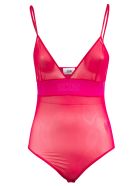 GCDS Mid-logo Detail Bodysuit GCDS Mid-logo Detail Bodysuit - Cherry