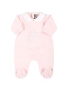 Little Bear Pink Babygrow For Baby Girl With Writing Little Bear Pink Babygrow For Baby Girl With Writing - Pink