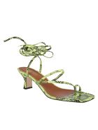 Fluo Yellow Leather Betty Sandals Paris Texas Fluo Yellow Leather Betty Sandals