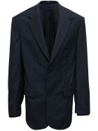 Balenciaga Black Single Breasted Wool Blazer Balenciaga Black Single Breasted Wool Blazer - Black