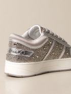Jimmy Choo Sneakers Jimmy Choo Hawaii Sneakers Studded With Crystals Jimmy Choo Sneakers Jimmy Choo Hawaii Sneakers Studded With Crystals - Silver