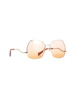 Gucci GG0972S Sunglasses Gucci GG0972S Sunglasses - Gold Gold Pink