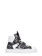Gienchi Hypnos Sneakers In Black Leather And Fabric Gienchi Hypnos Sneakers In Black Leather And Fabric - black