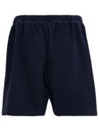 Balenciaga Blue Cotton Bermuda Shorts With Logo Balenciaga Blue Cotton Bermuda Shorts With Logo - Blu