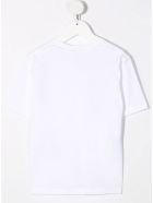 Stella McCartney Kids White Cotton T-shirt With Logo Print Stella McCartney Kids White Cotton T-shirt With Logo Print - White