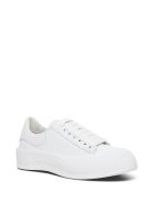 Alexander McQueen White Leather Skate Sneakers With Logo Alexander McQueen White Leather Skate Sneakers With Logo - White