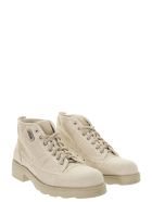 OXS Frank 1000 - Lace-up Ankle Boot In Canvas OXS Frank 1000 - Lace-up Ankle Boot In Canvas - Beige