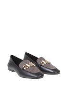 Michael Kors Izzy Loafer In Black Leather Michael Kors Izzy Loafer In Black Leather - Black/Brown