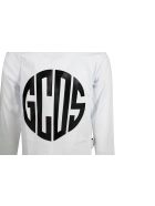 GCDS Long-sleeved Round-neck Cotton T-shirt With Logo Print GCDS Long-sleeved Round-neck Cotton T-shirt With Logo Print - White