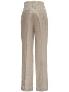 Brunello Cucinelli Tailored Pants In Shiny Linen Brunello Cucinelli Tailored Pants In Shiny Linen - Beige