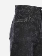 Chloé Stretch Cotton Shorts With East-west Embroidery Chloé Stretch Cotton Shorts With East-west Embroidery - Grey
