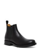 Valentino Garavani Roman Stud Ankle Boots In Black Leather Valentino Garavani Roman Stud Ankle Boots In Black Leather - Black