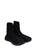 Givenchy Giv Log Sock Sneakers In Black Synthetic Fibers Givenchy Giv Log Sock Sneakers In Black Synthetic Fibers - black
