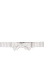 Armani Collezioni Beige And White Bow-tie For Baby Boy Armani Collezioni Beige And White Bow-tie For Baby Boy - Beige