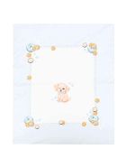 Monnalisa Newborn Blanket Monnalisa Newborn Blanket - Panna/celeste