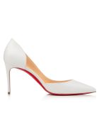 Christian Louboutin White Leather Iriza 85 Pumps Christian Louboutin White Leather Iriza 85 Pumps - WHITE