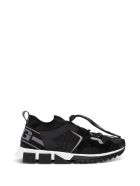 Dolce & Gabbana Sorrento Trekking Sneakers In Mix Of Materials Dolce & Gabbana Sorrento Trekking Sneakers In Mix Of Materials - Black