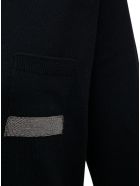 Fabiana Filippi Black Silk And Cashmere Dress With Bright Detail Fabiana Filippi Black Silk And Cashmere Dress With Bright Detail - Black