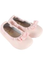 Gallucci Pink Ballerina Flats For Babygirl Gallucci Pink Ballerina Flats For Babygirl - Pink