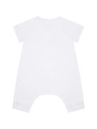 Burberry White Romper For Babygirl With Rose Burberry White Romper For Babygirl With Rose - White