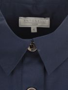 Antonelli Chemisier Dress W/flounce On Bottom (nb Prezzo) Antonelli Chemisier Dress W/flounce On Bottom (nb Prezzo) - Blue