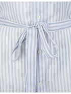 Woman Striped White And Blue Shirt With Belt Balenciaga Woman Striped White And Blue Shirt With Belt - White/blue