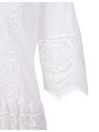 White Short Dress With Embroidery And Macrame' Ermanno Scervino White Short Dress With Embroidery And Macrame' - Bianco