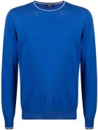 Fay Blue Cotton Jumper Fay Blue Cotton Jumper - Blu