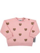 Moschino Pink Tracksuit For Baby Girl Moschino Pink Tracksuit For Baby Girl - Pink