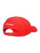 Corduroy Embroidered Logo Cap Palm Angels Corduroy Embroidered Logo Cap - Rosso