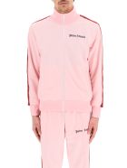 Palm Angels Zip-up Sweatshirt With Bands Palm Angels Zip-up Sweatshirt With Bands - Pink Burgundy