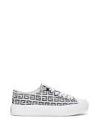 Givenchy 4g Jacquard City Sneakers Givenchy 4g Jacquard City Sneakers - White/black