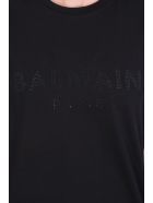 Balmain T-shirt In Black Cotton Balmain T-shirt In Black Cotton - black