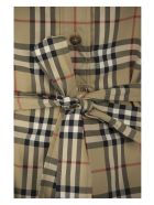 Burberry Giovanna - Stretch Cotton Chemise Dress With Vintage Check Pattern And Belt Burberry Giovanna - Stretch Cotton Chemise Dress With Vintage Check Pattern And Belt - Archive Beige