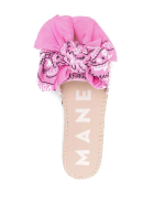 Woman Flat Sandals With Knot - Bandana - Pink Manebi Woman Flat Sandals With Knot - Bandana - Pink - Rose & blush