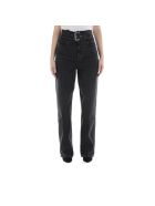 Belted Paperbag Jeans T by Alexander Wang Belted Paperbag Jeans - Grey Aged