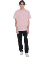 Throwback T-shirt In Rose-pink Cotton Throwback T-shirt In Rose-pink Cotton - rose-pink
