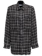 IRO Multicolor Twill Leopold Shirt IRO Multicolor Twill Leopold Shirt - White/black