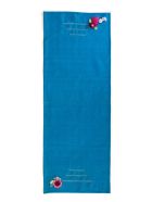 Runner Crochet 130x50 Cm Le Botteghe su Gologone Runner Crochet 130x50 Cm - Cyan