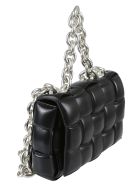The Chain Cassette Shoulder Bag Bottega Veneta The Chain Cassette Shoulder Bag - Black/Silver