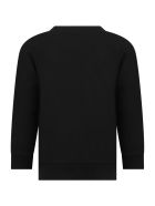Gucci Black Sweatshirt For Kids With Logo Gucci Black Sweatshirt For Kids With Logo