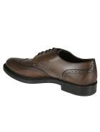 Tod's Logo Stamped Perforated Derby Shoes Tod's Logo Stamped Perforated Derby Shoes