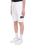 Stone Island Shorts In White Cotton Stone Island Shorts In White Cotton - white