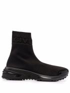 Givenchy Black Ribbed Knit Sock Sneakers Givenchy Black Ribbed Knit Sock Sneakers - Black