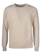 Brunello Cucinelli Ribbed Knit Plain Sweater Brunello Cucinelli Ribbed Knit Plain Sweater - Beige
