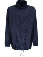 Balenciaga Blue Nylon Jacket With Rear Multi Language Logo Balenciaga Blue Nylon Jacket With Rear Multi Language Logo - Blu