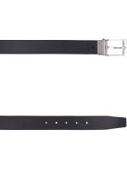 Burberry Leather And Fabric Reversible Belt Burberry Leather And Fabric Reversible Belt - brown