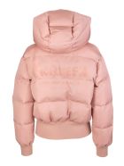 Woman Pink Mcqueen Graffiti Down Jacket Alexander McQueen Woman Pink Mcqueen Graffiti Down Jacket - Rosa